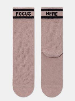 Lange Socken mit Ajourmuster Puderrosa " Focus - Here"